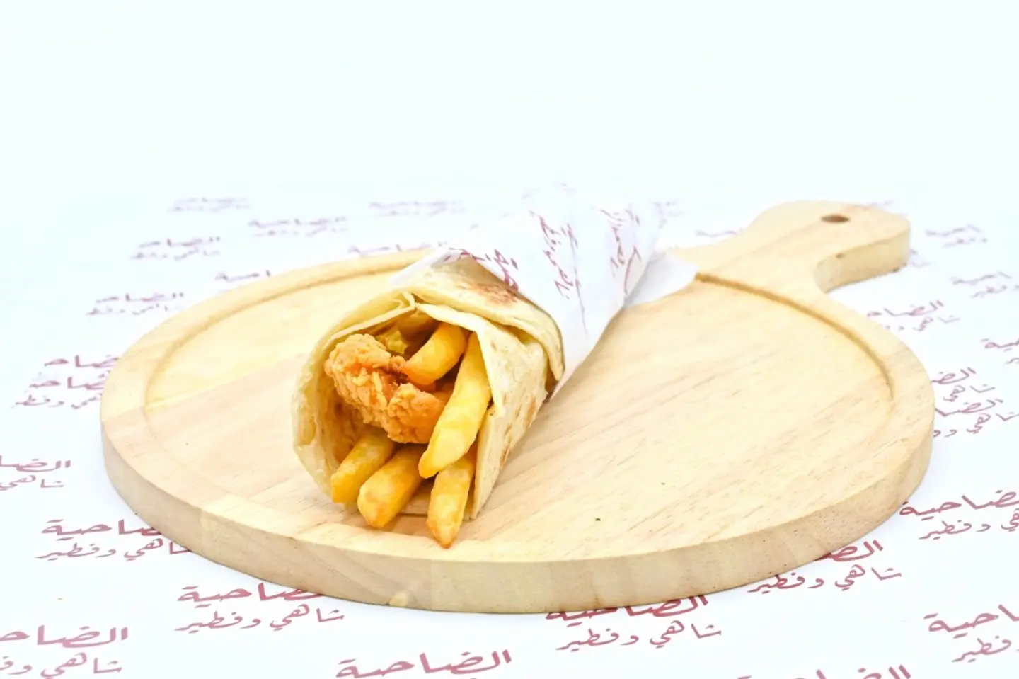 دجاج ستريبس مع بطاطا - حراق