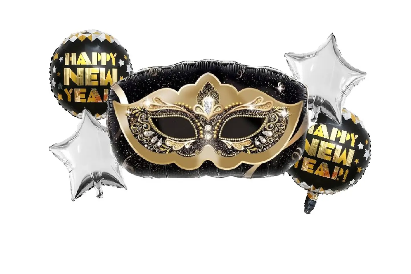 مجموعة بالونات القناع السنة الجديدة