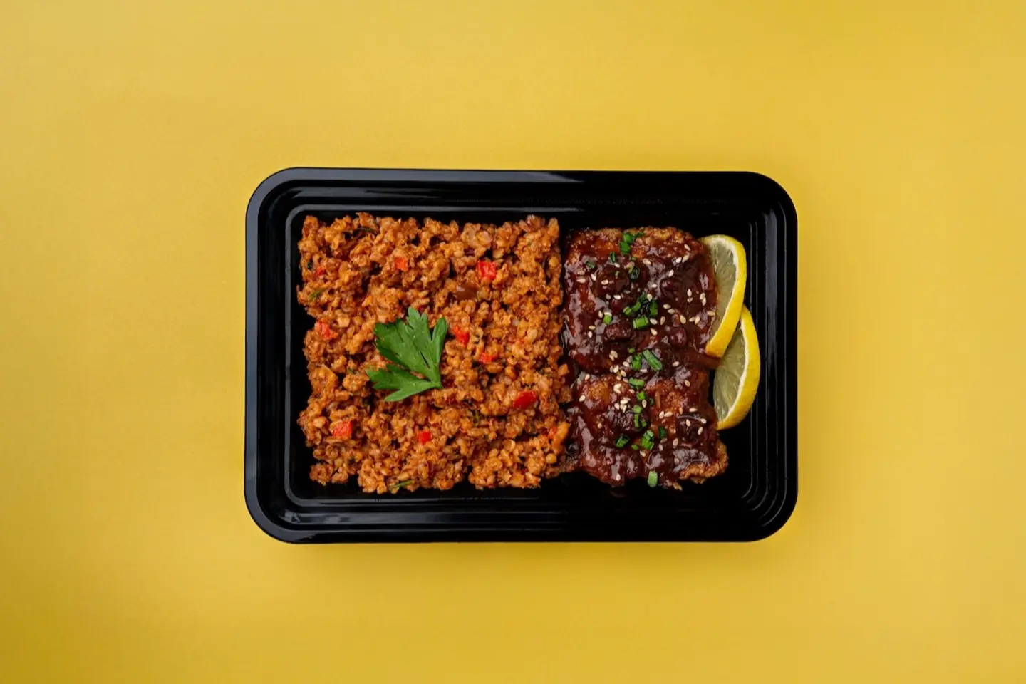 سمك بالصويا والبرغل