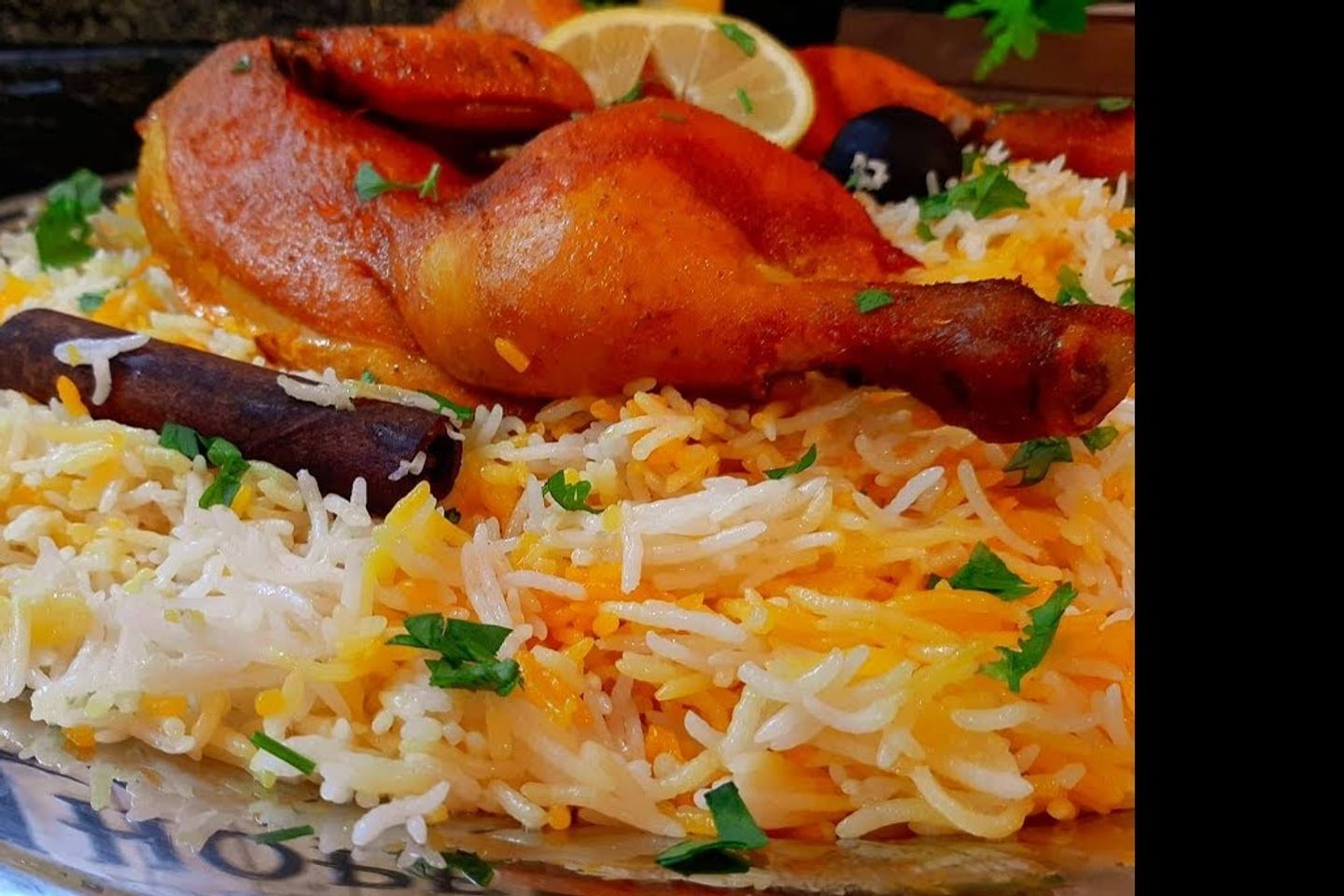 نص حبة مندي مع الرز