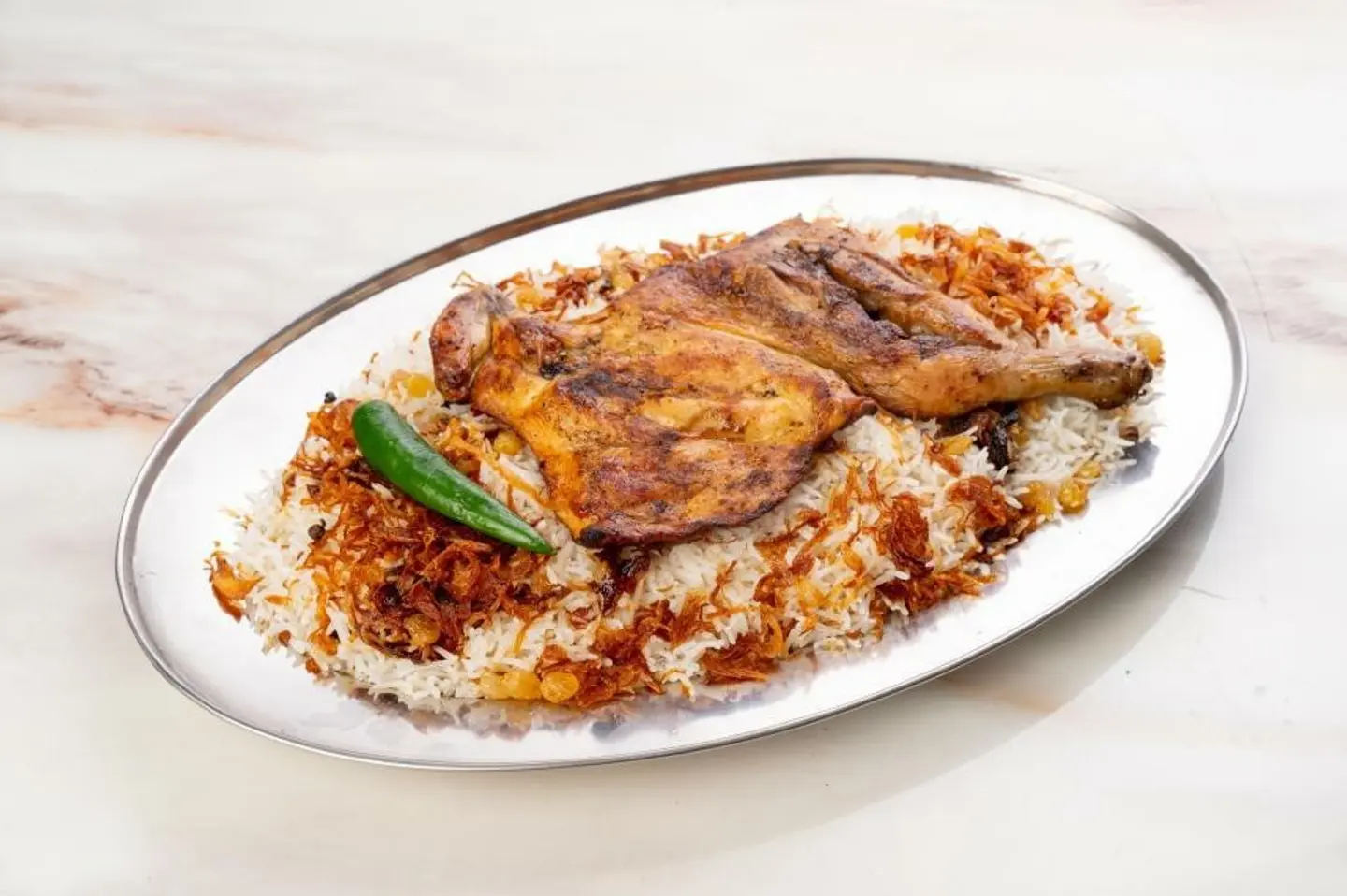 Half Mathbi Chicken With Kabuli Rice