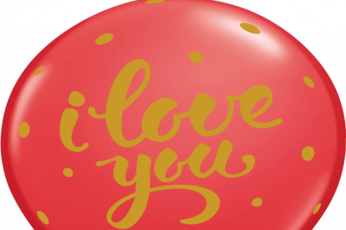 Helium Balloon Love Printed