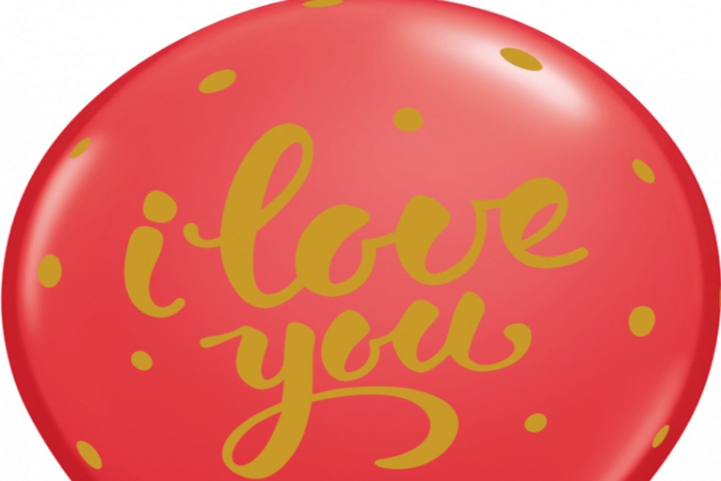 Helium Balloon Love Printed