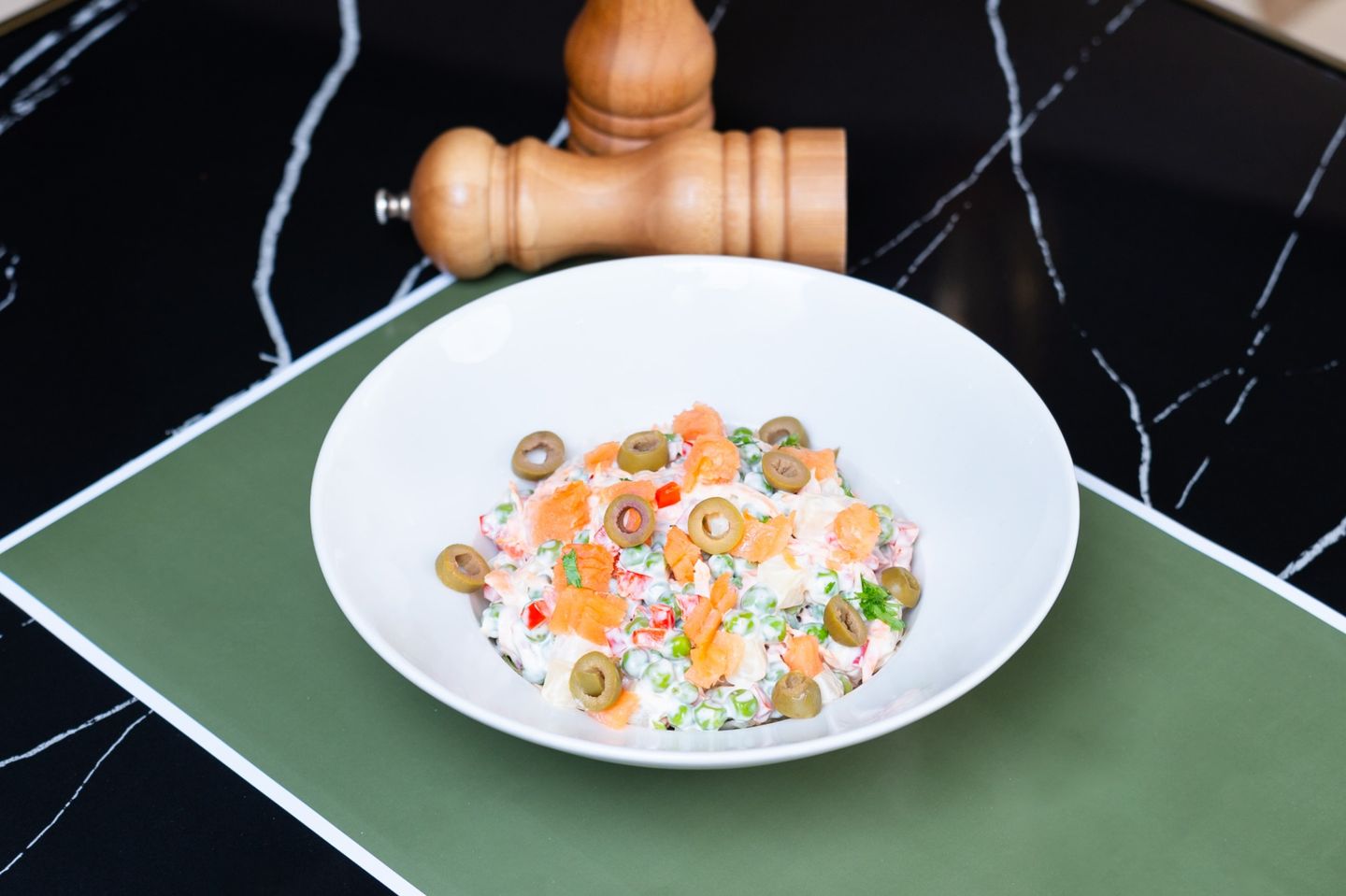 Russian Salad With Smoked Salmon