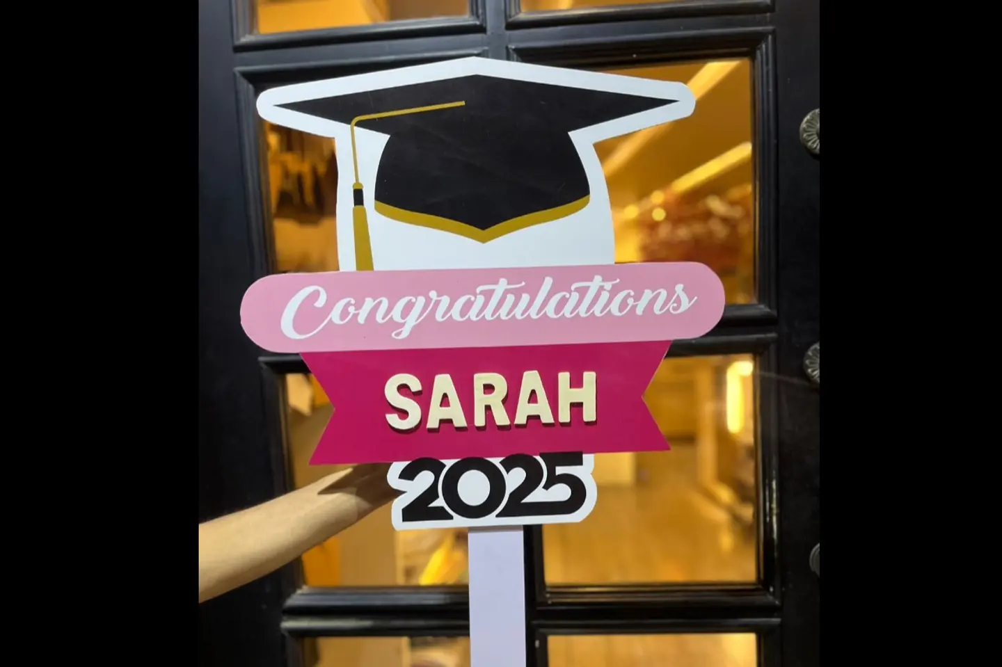 Large Graduate Plaque With Name In English