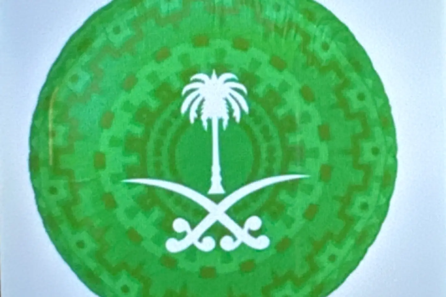 بالون اليوم الوطني هيليوم اخضر دائري