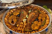 وجبة كبسة هامور كنعد روبيان