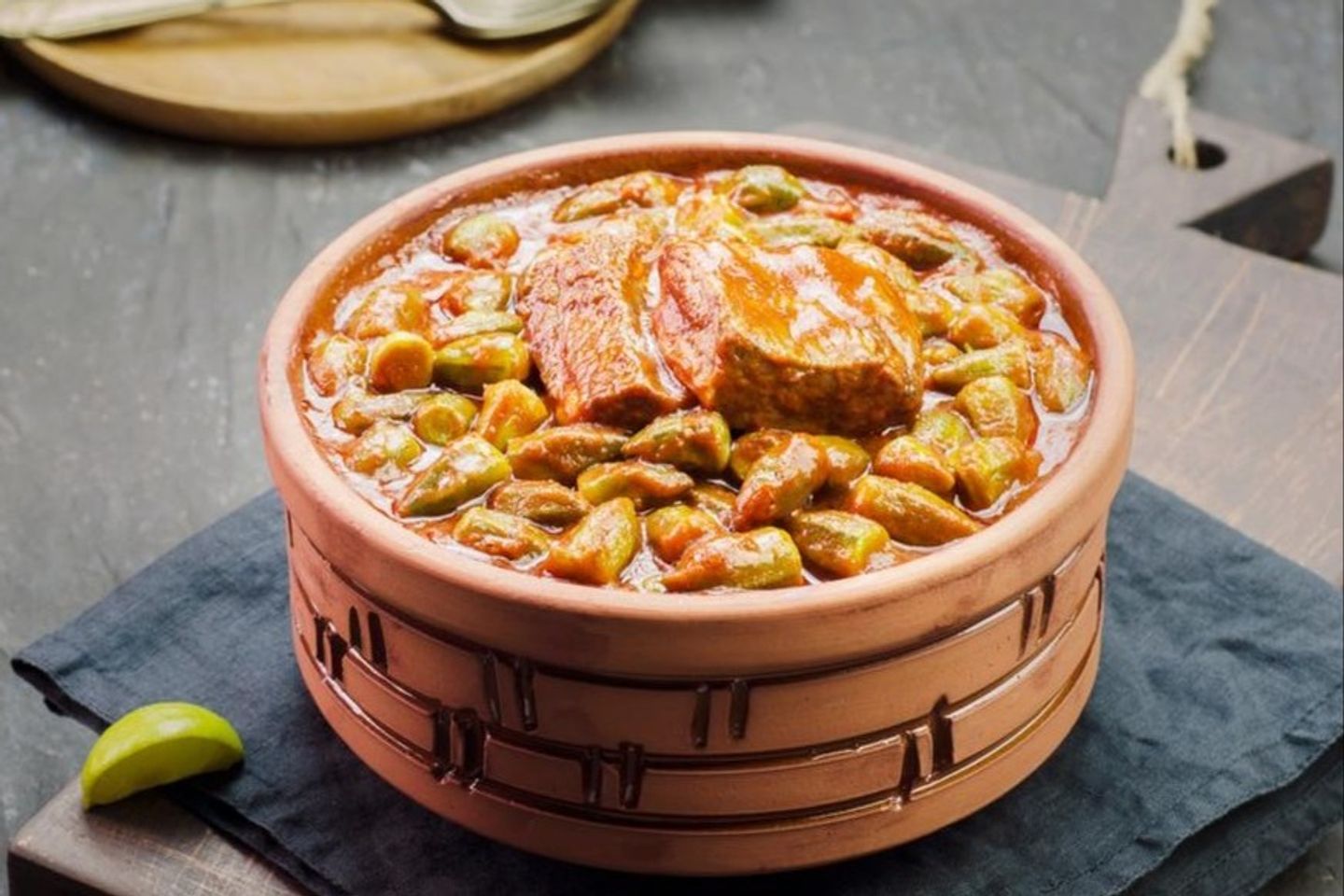 Tagine Okra With Meat