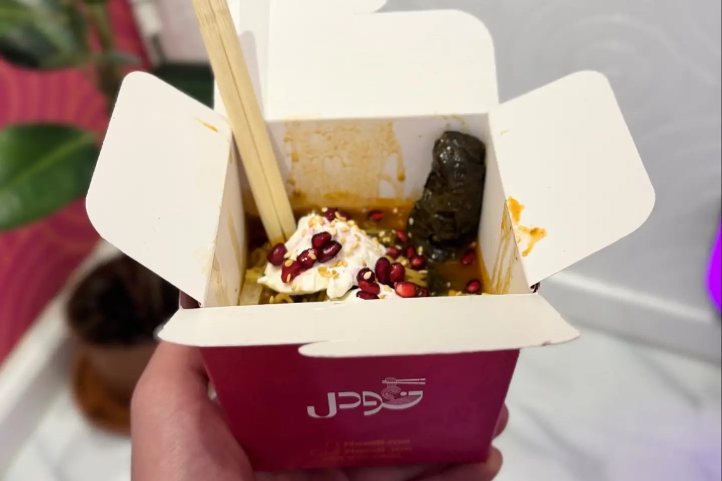 فتتة نودل ورق عنب