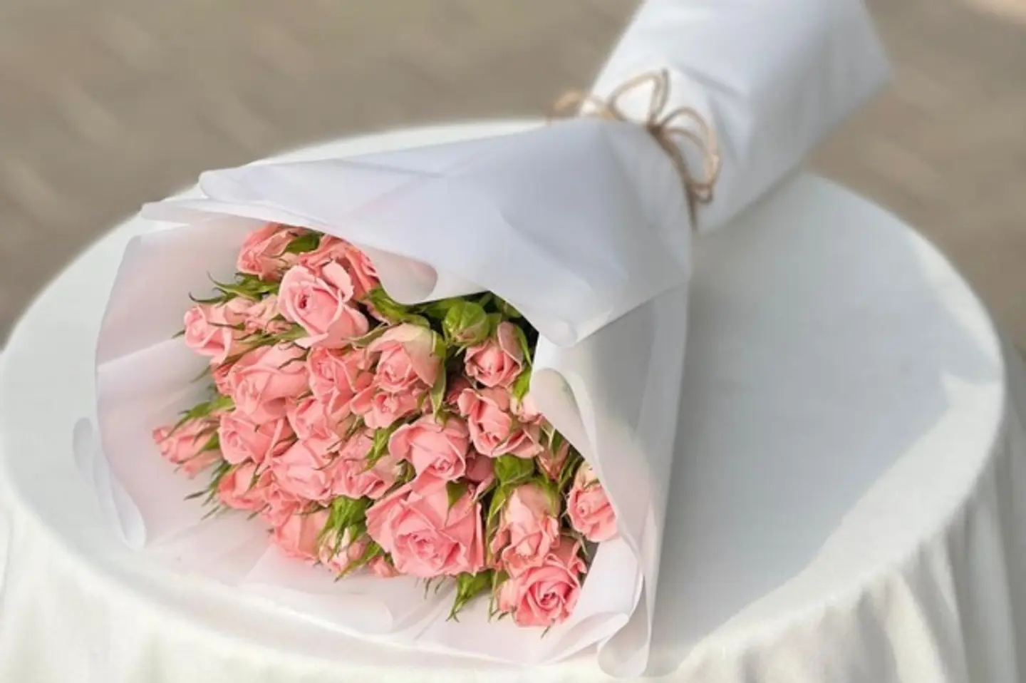 بوكيه ميني بيبي روز وردي