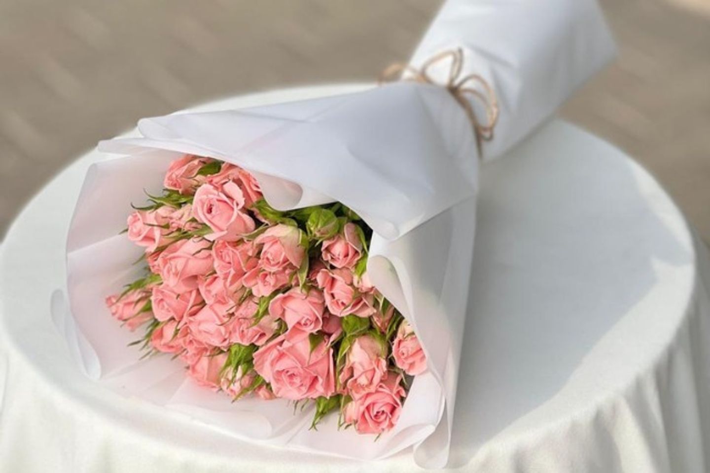 Mini Baby Rose Bouquet Pink