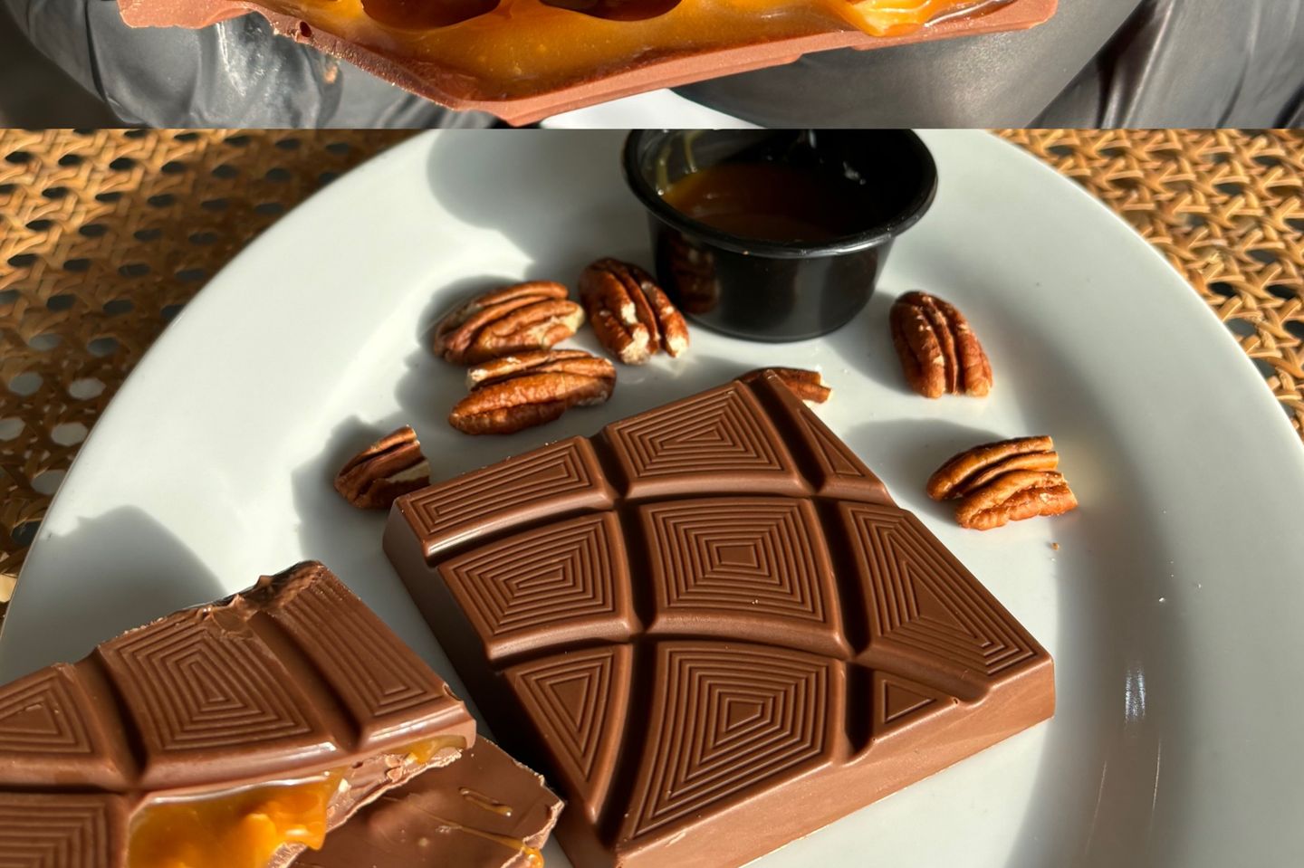 Small Chocolate Bar Pecan With Salted Caramel