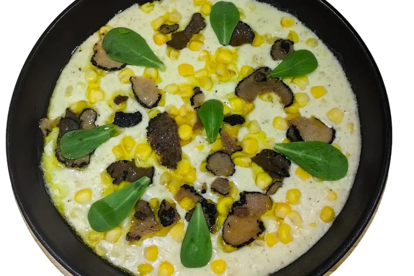 Truffle Creamed Corn With Alfredo