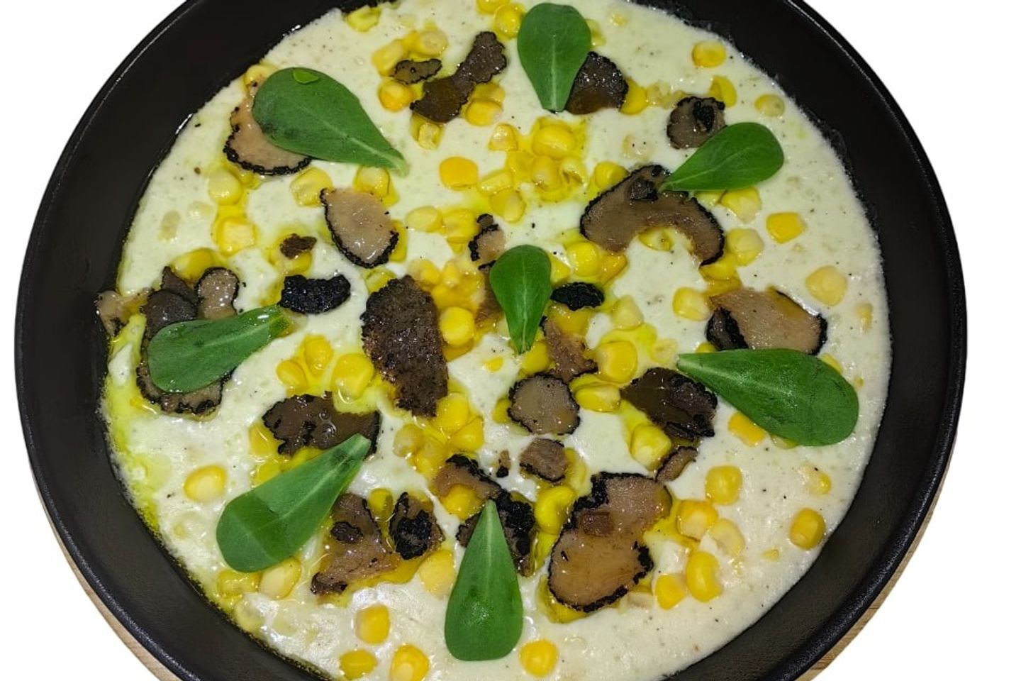 Truffle Creamed Corn With Alfredo