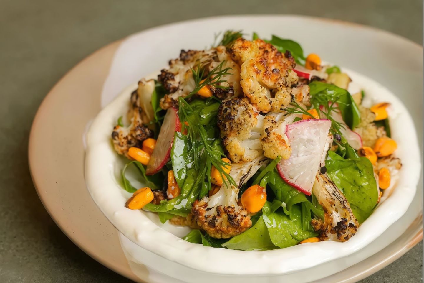 Roasted Cauliflower Salad