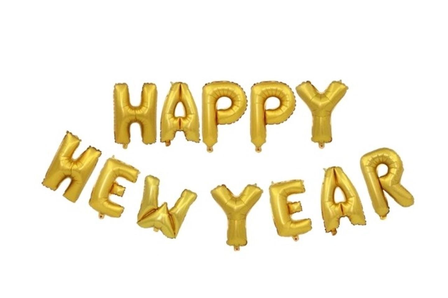 بانر بالون هيليوم ذهبي سنة جديدة سعيدة