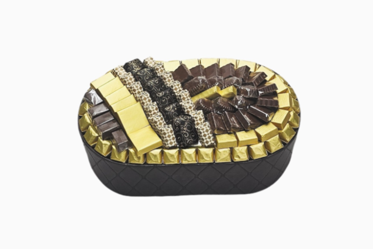 Oval Brown Chocolate Tray