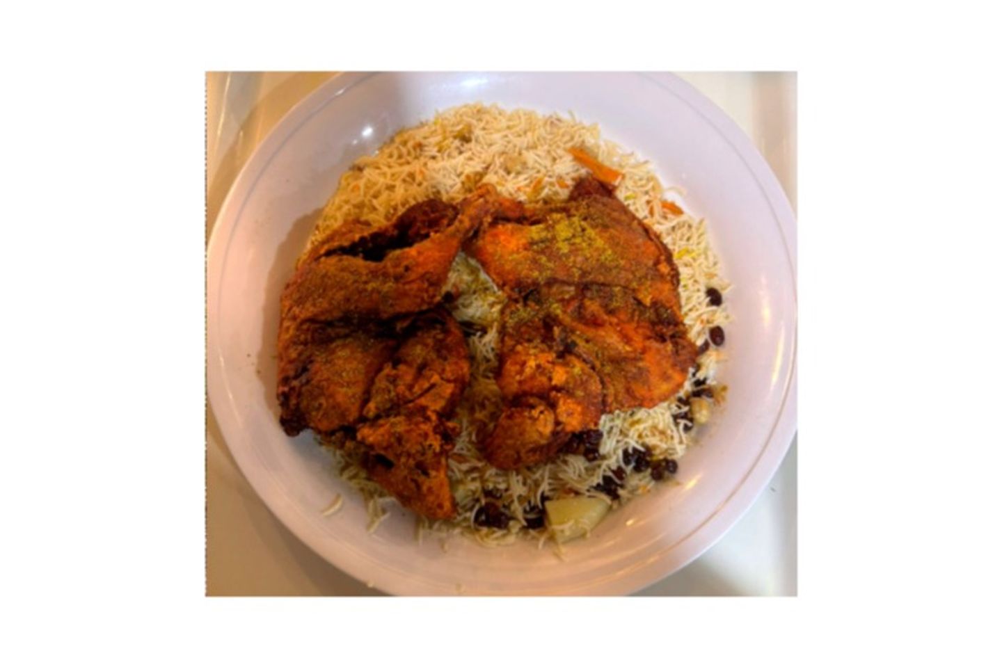 نص حبة دجاج مقلي