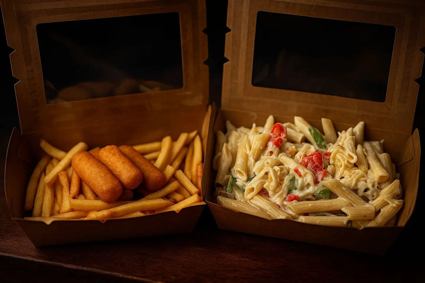 وجبة فوتشيني الدجاج