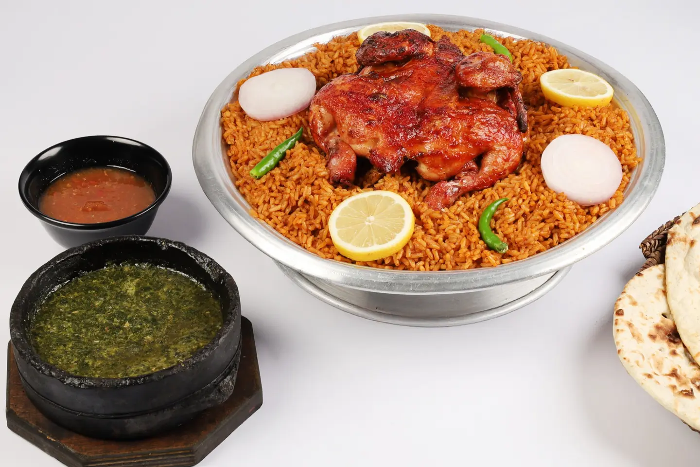 Grilled Chicken With Molokhia