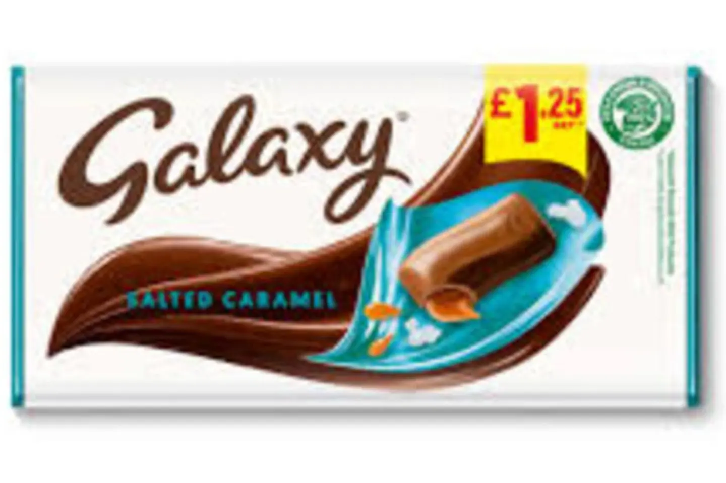 Galaxy Salted Caramel And Milk Chocolate Block Bar 135g