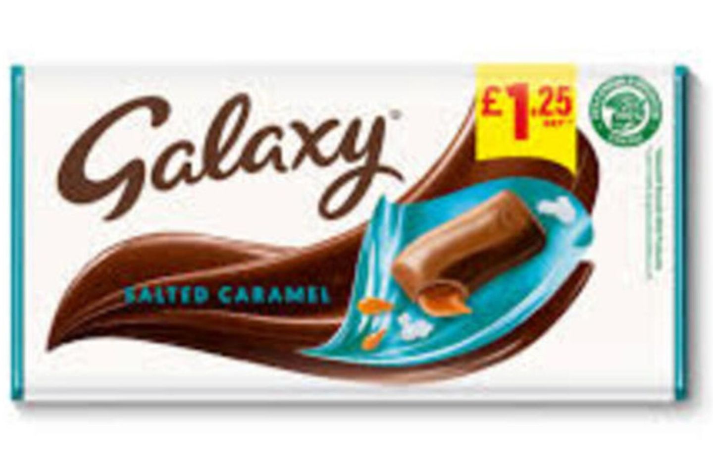 Galaxy Salted Caramel And Milk Chocolate Block Bar 135g