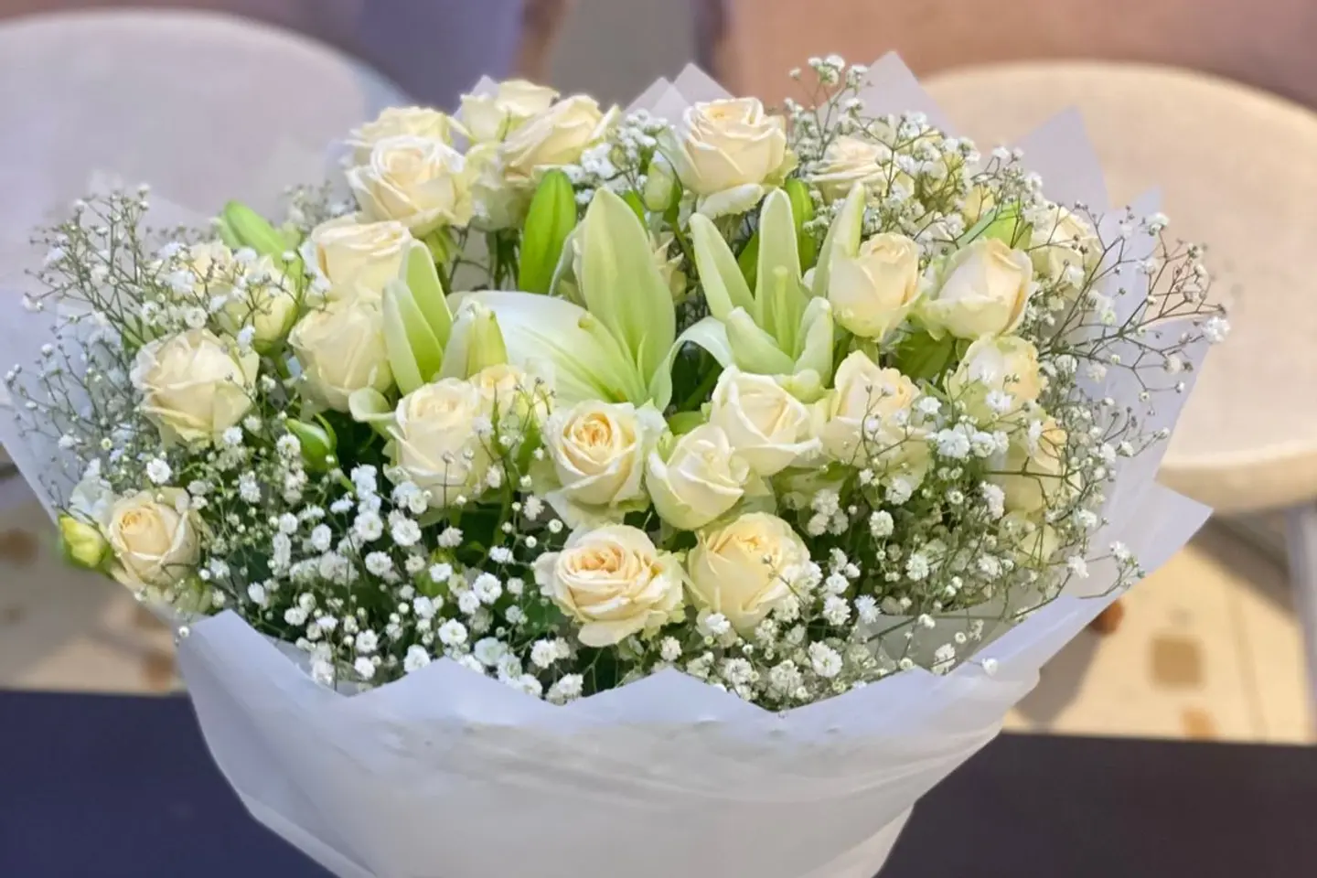 باقة ورد وريحان تسعة عشر