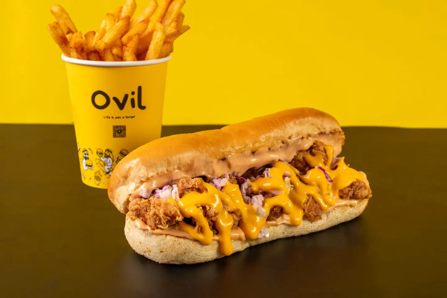 Ovil Crunch With Fries