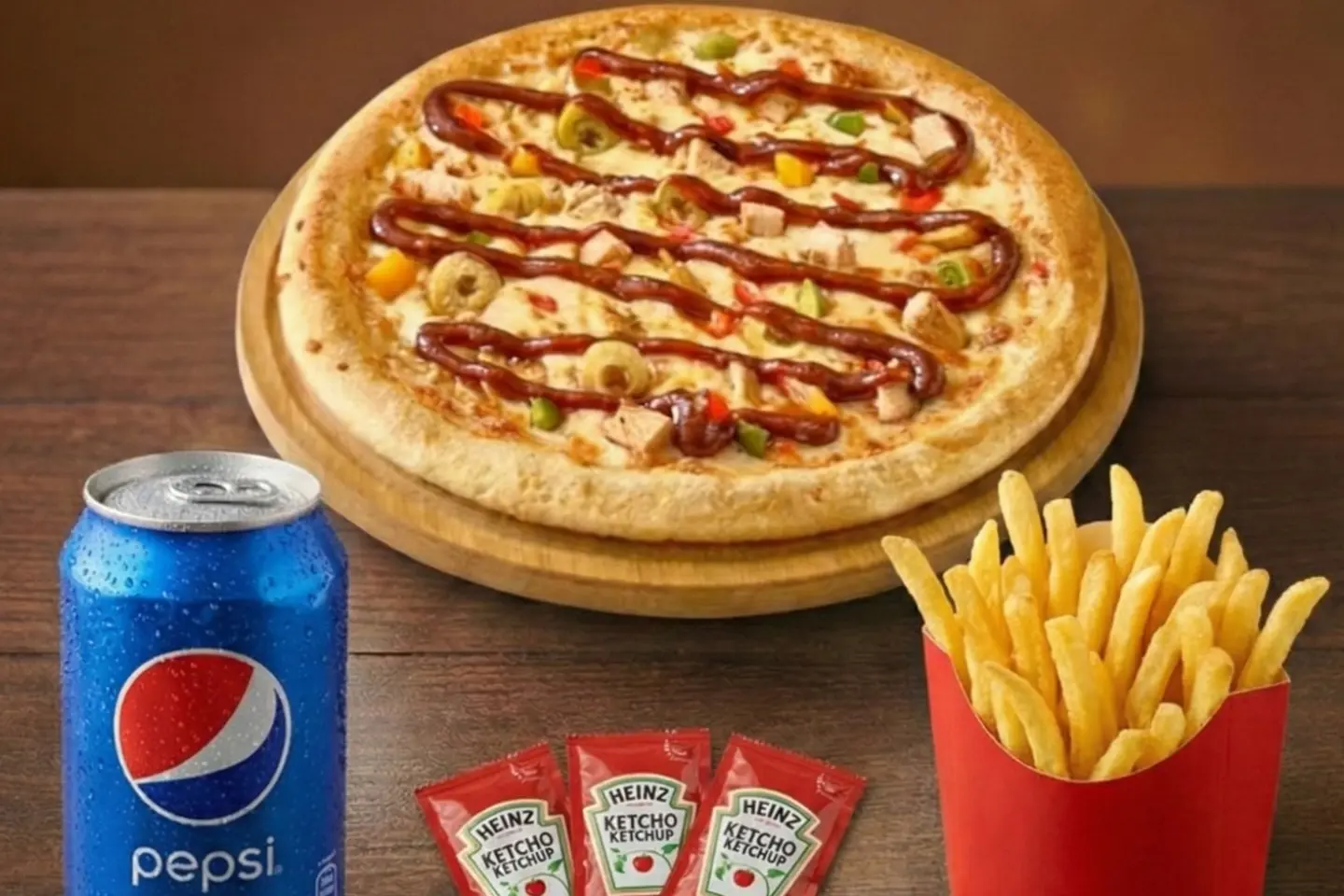 كومبو بيتزا الباربيكيو