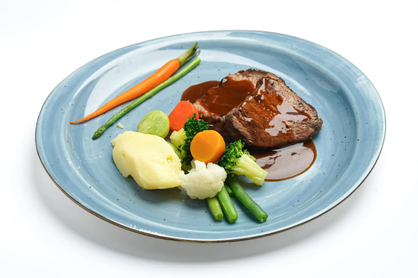 Mushroom Steak With Mashed Potatoes