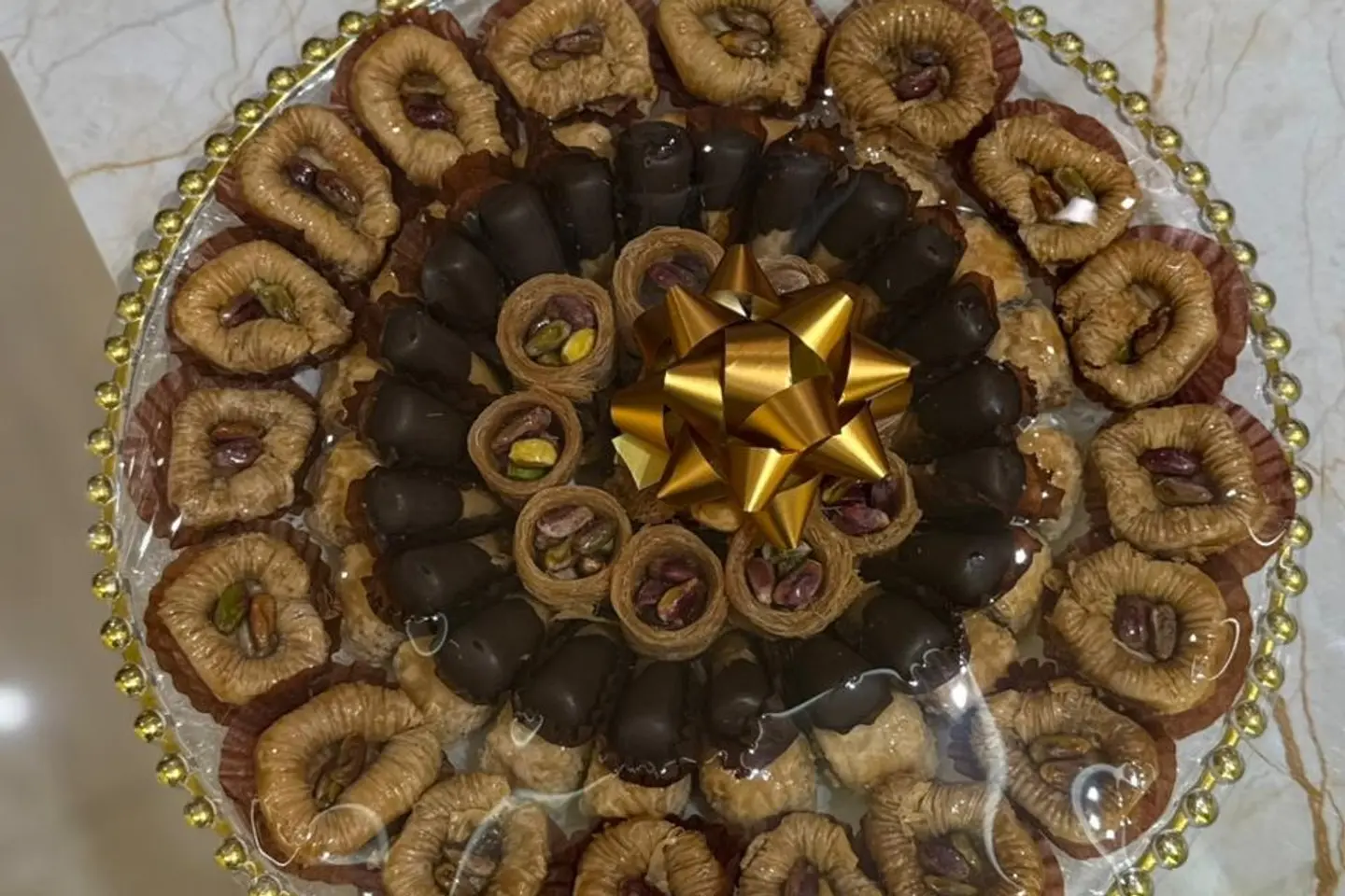 صينية بقلاوة مكس ٤ أنواع