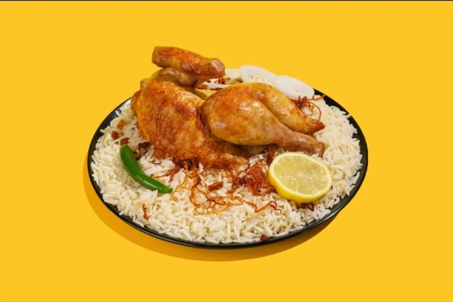 Half A Grill With Rice