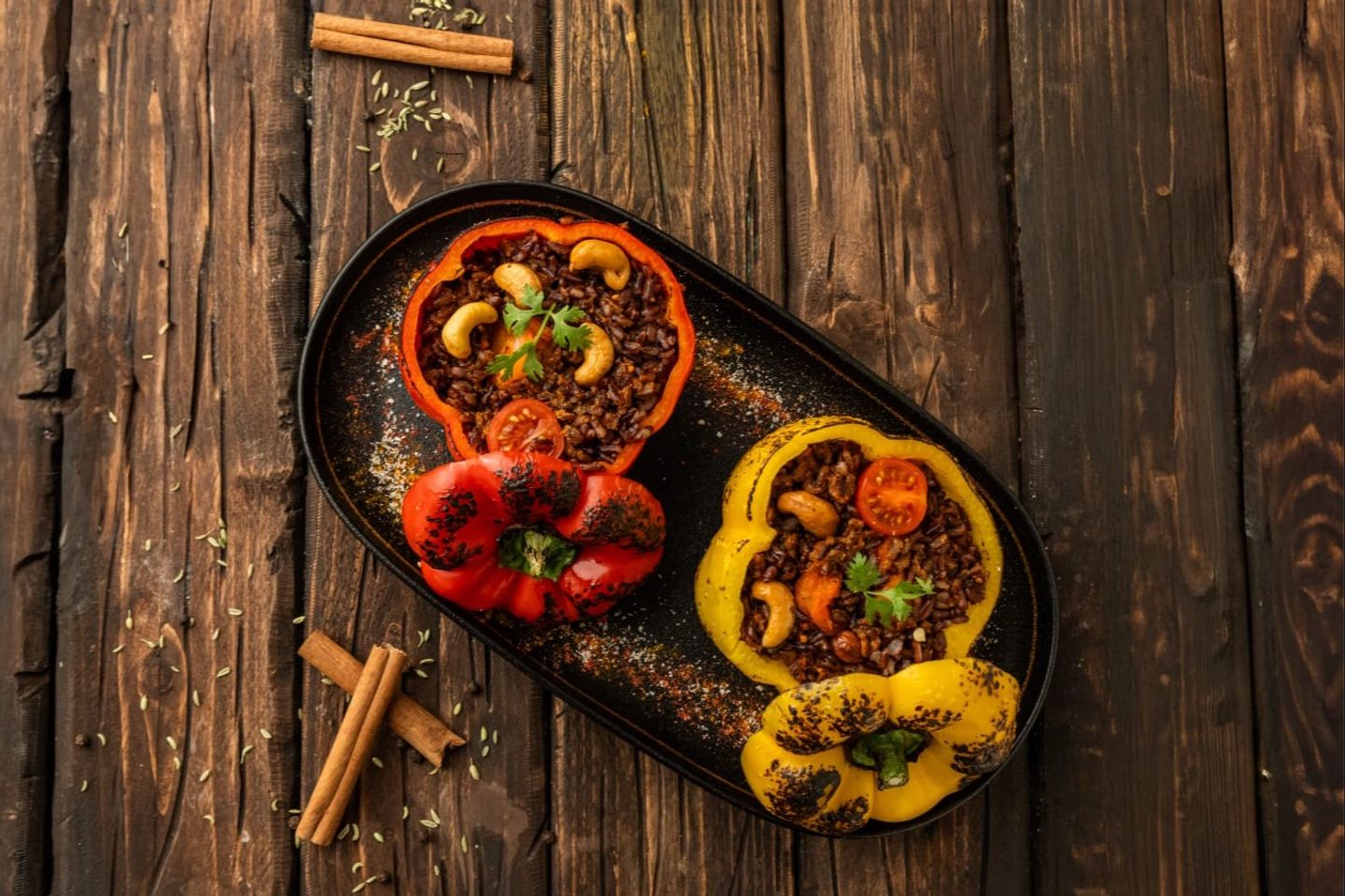 Capsicum Black Biryani
