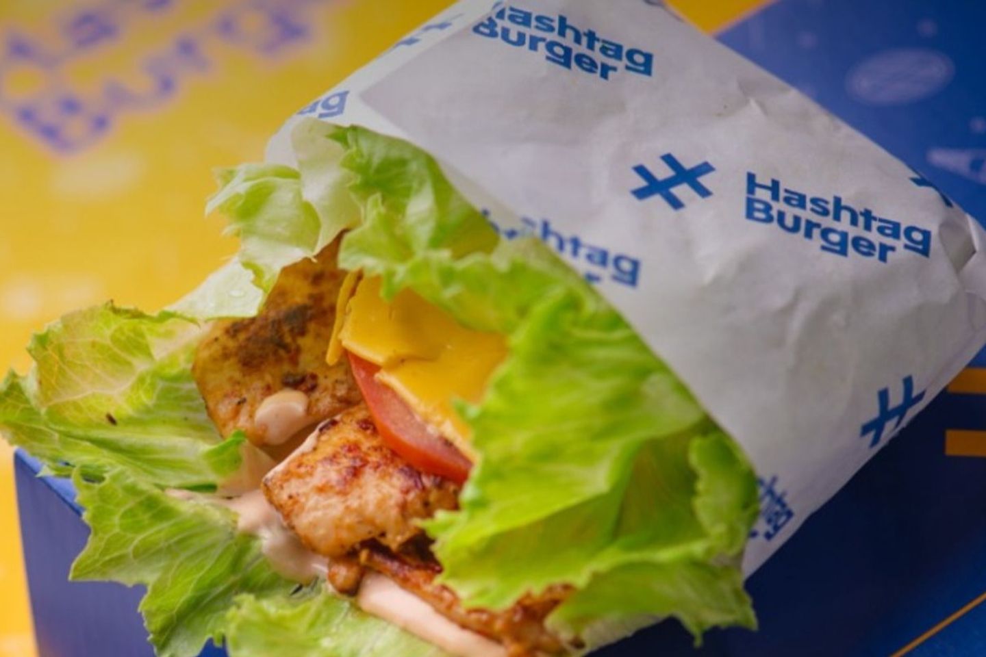 Chicken Lettuce Burger
