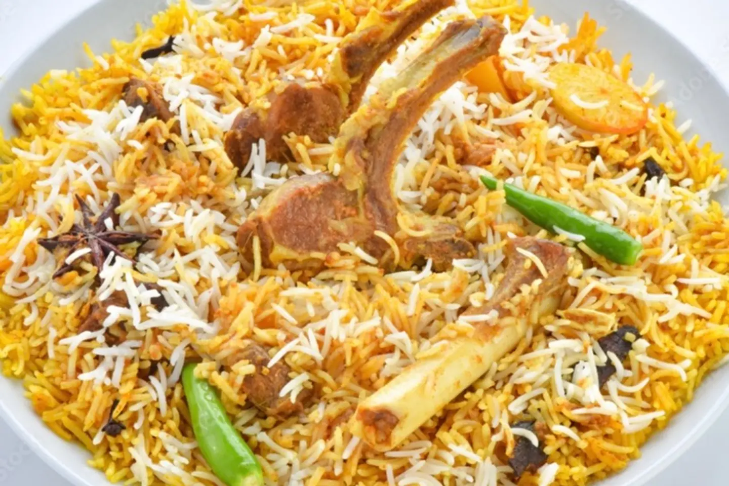 برياني لحم غنم