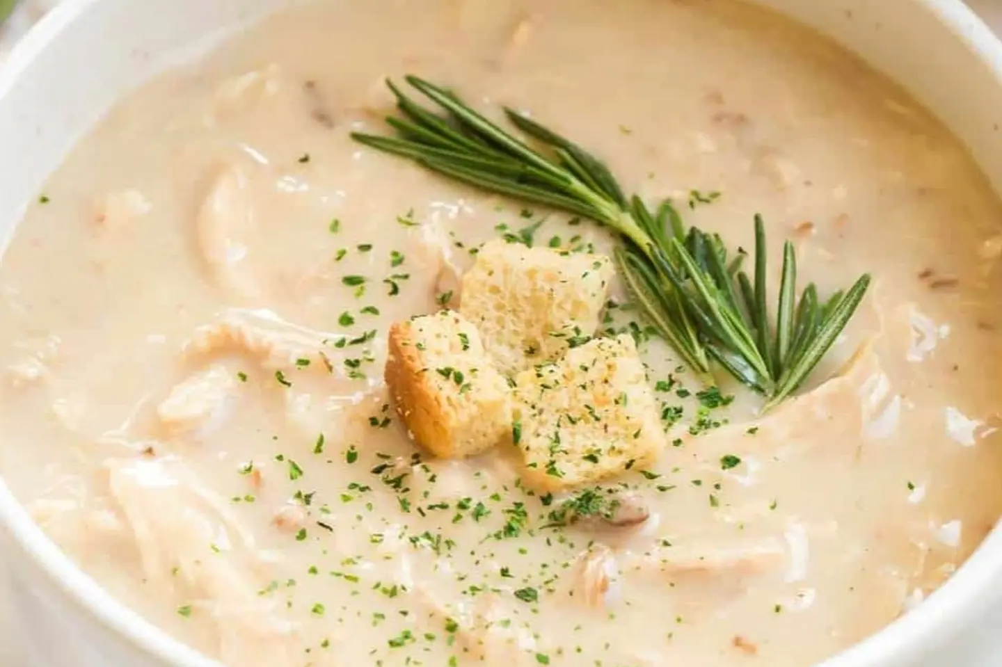 شوربة كريمة الدجاج