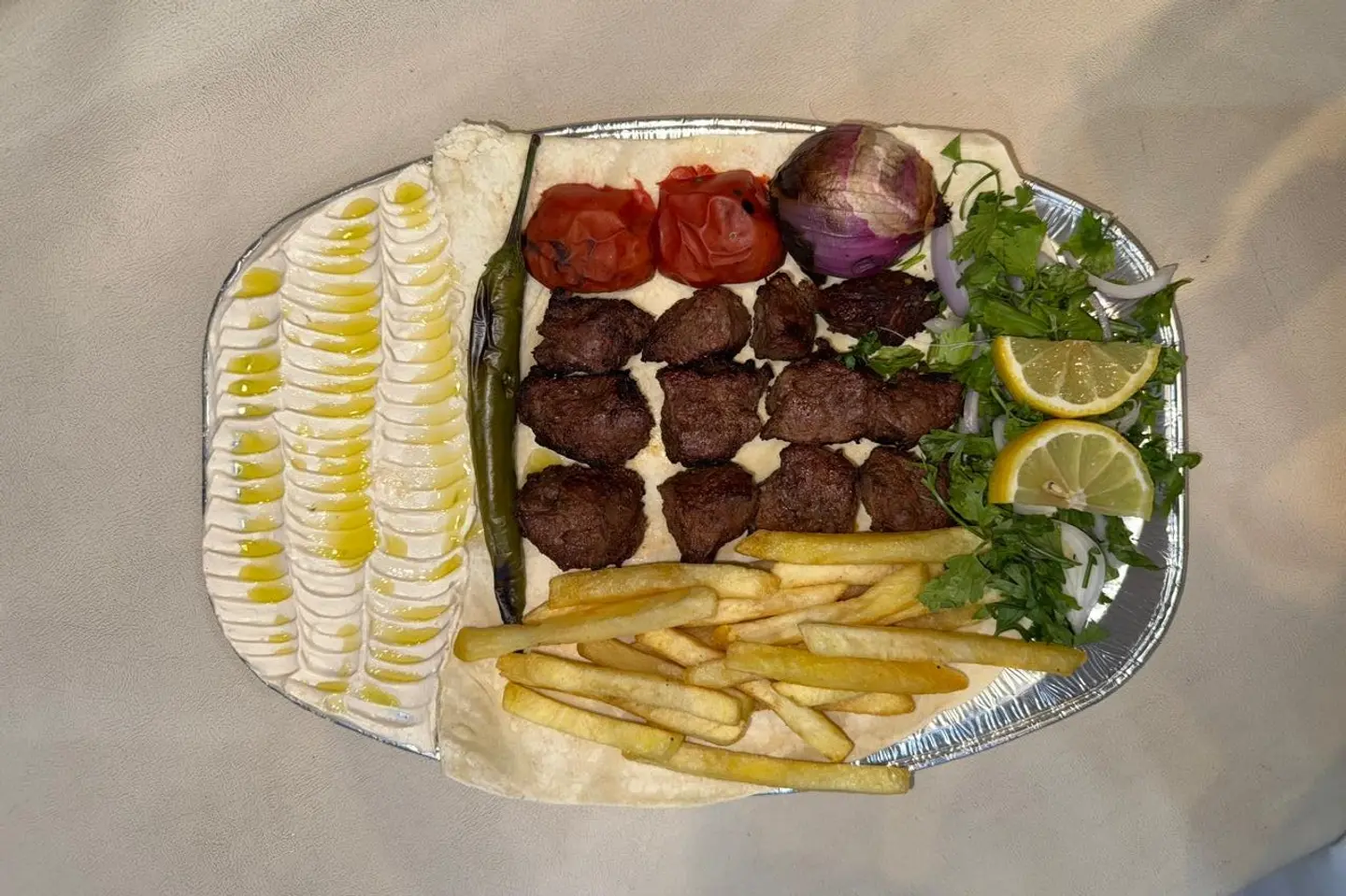 أوصال لحم ۳ أسياخ