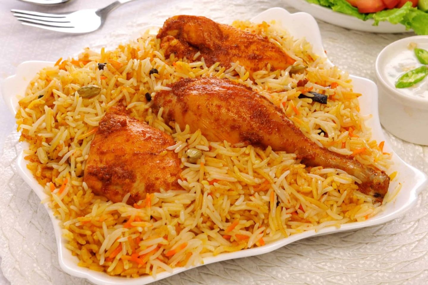 ريع دجاج شواية مع الأرز