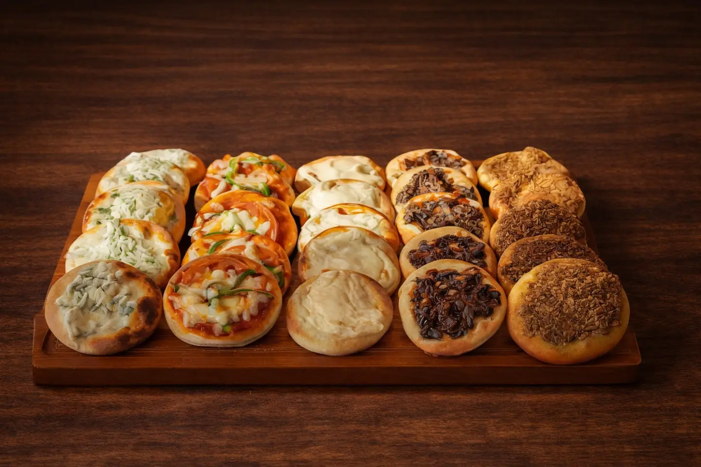 25 حبة ميني بيتزا مشكلة