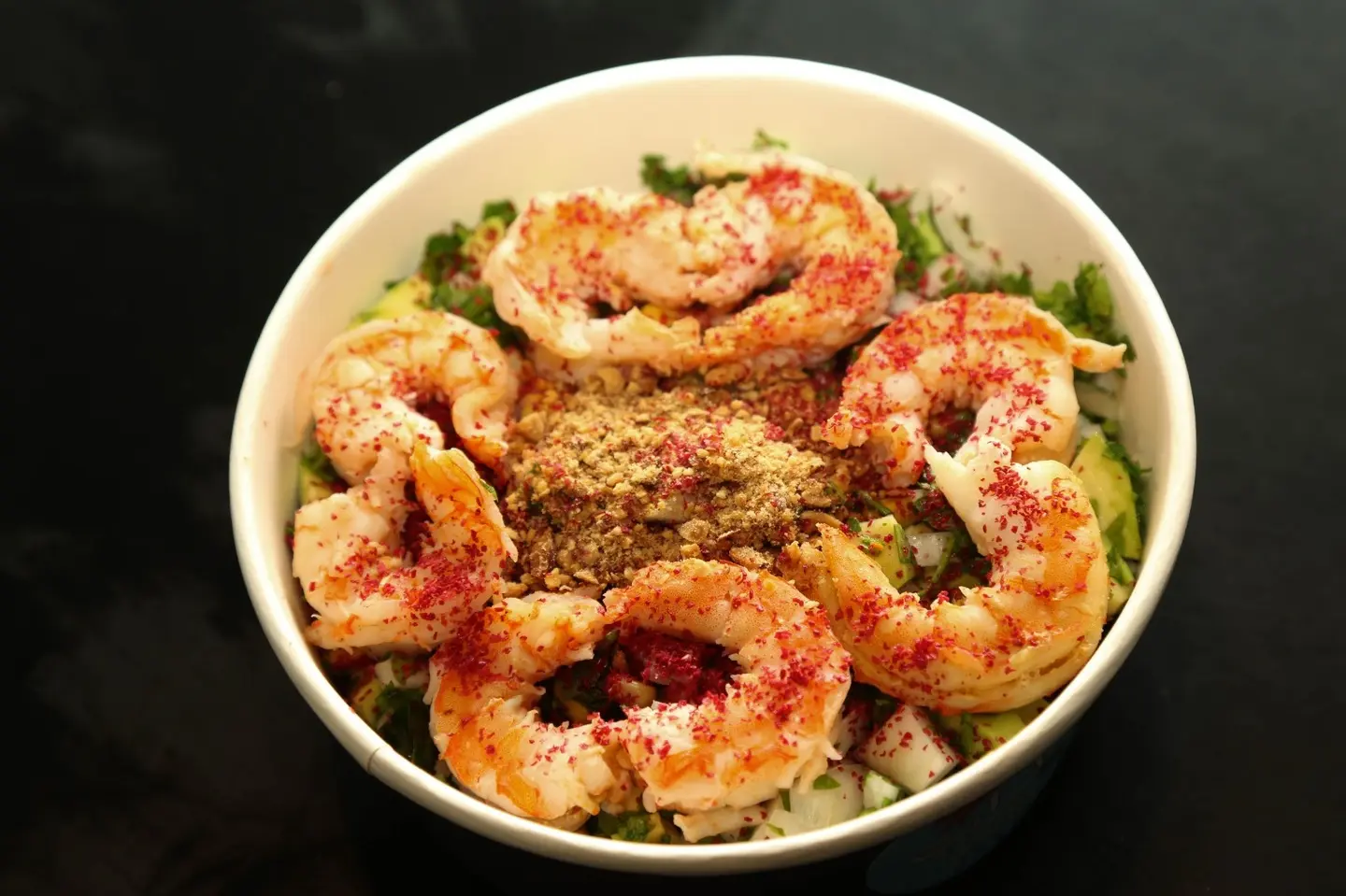 سلطة الافوكادو بالجمبري