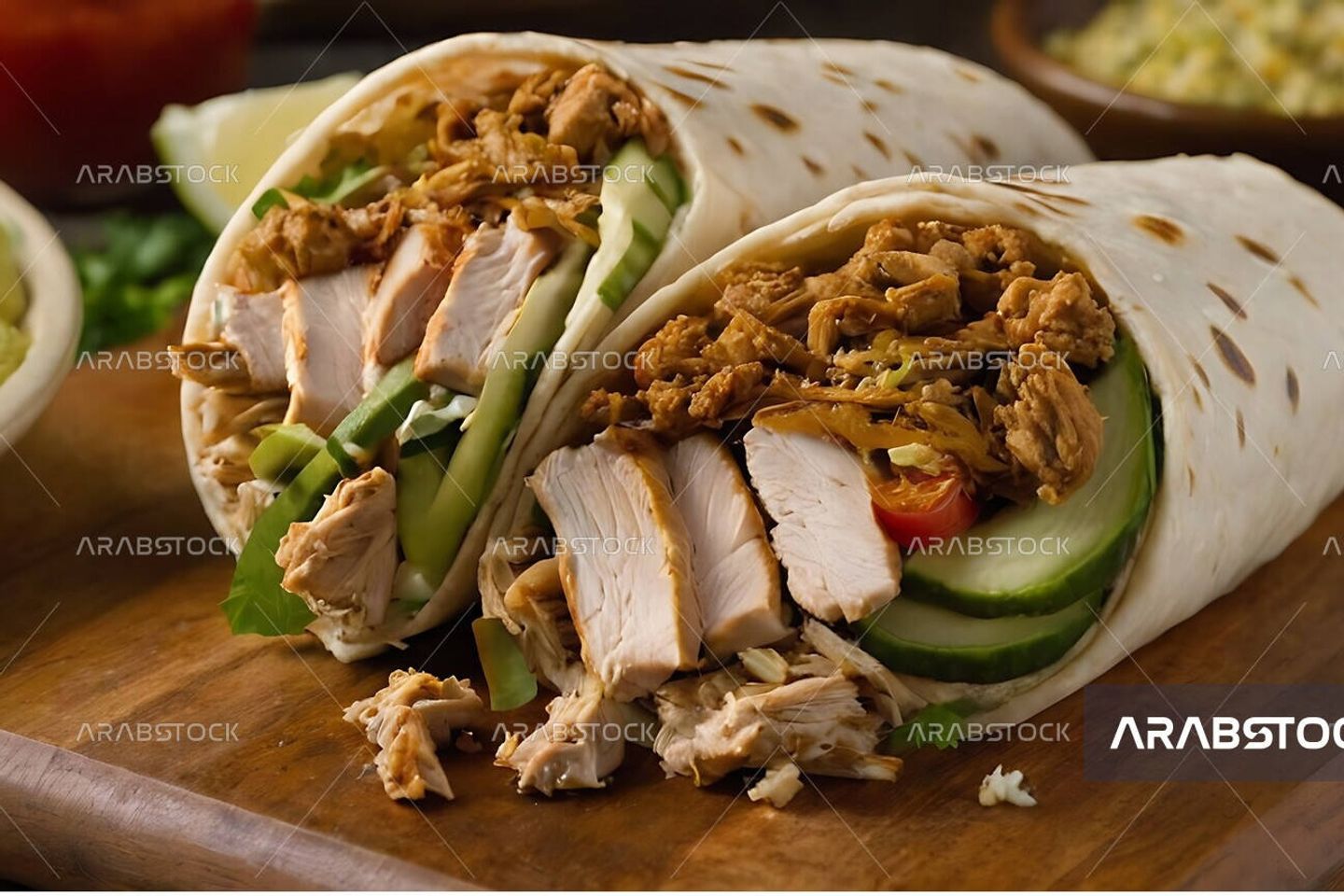Brown Shawarma Sandwich
