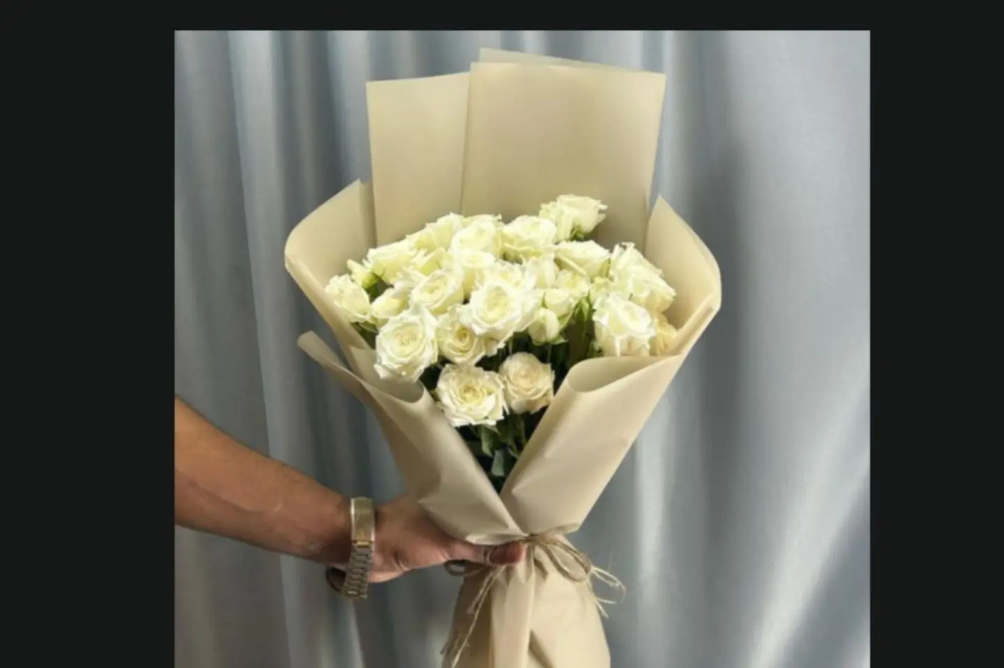 Baby Rose Bouquet, White