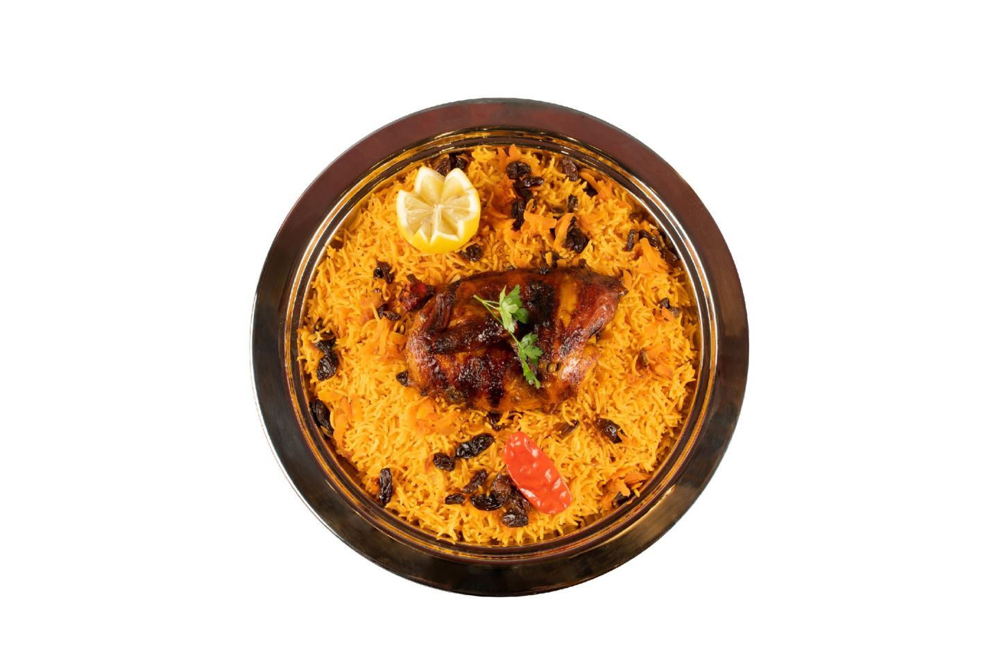 Half Grilled Chicken With Rice