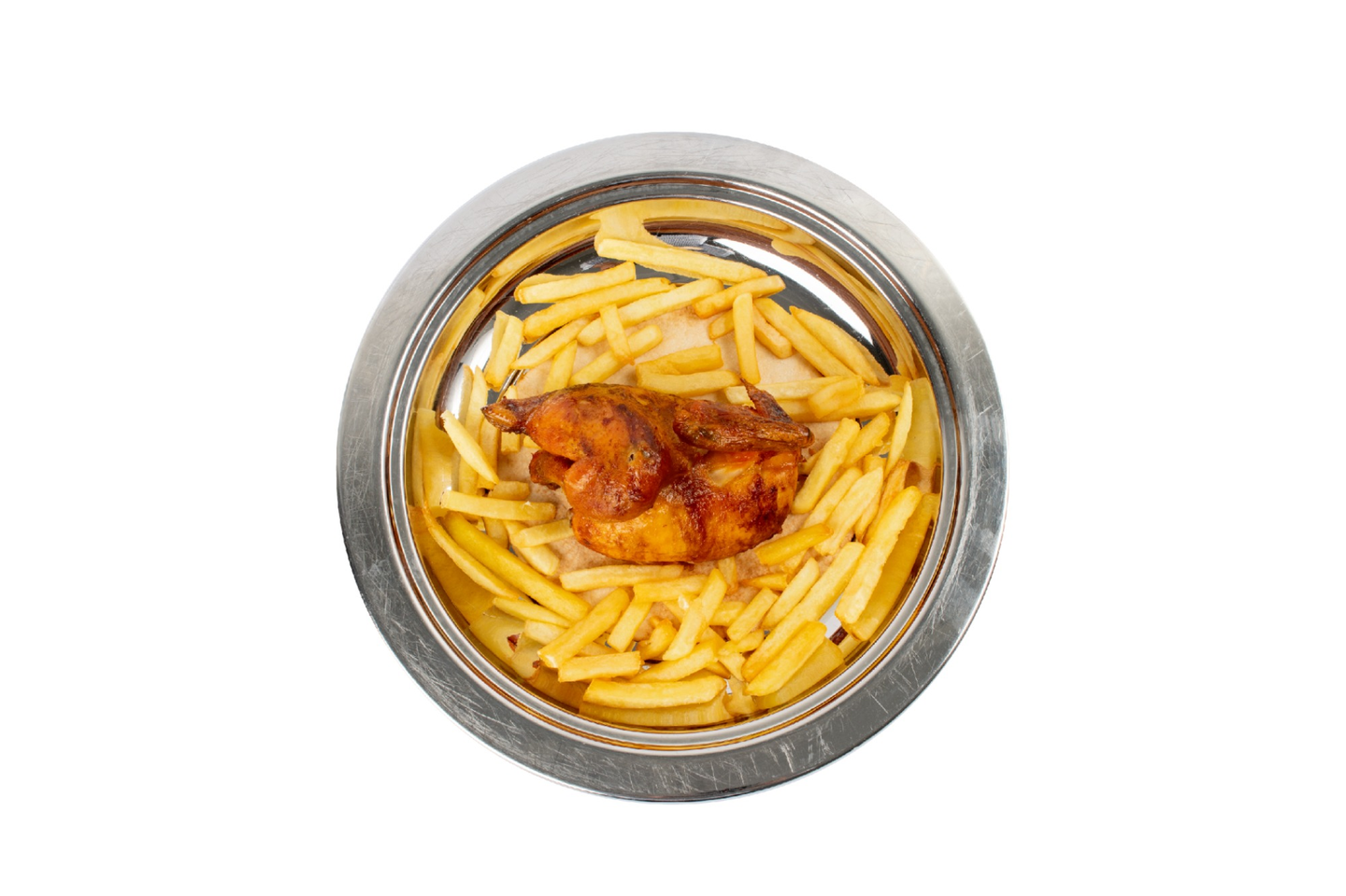 نص دجاج شواية مع البطاطس