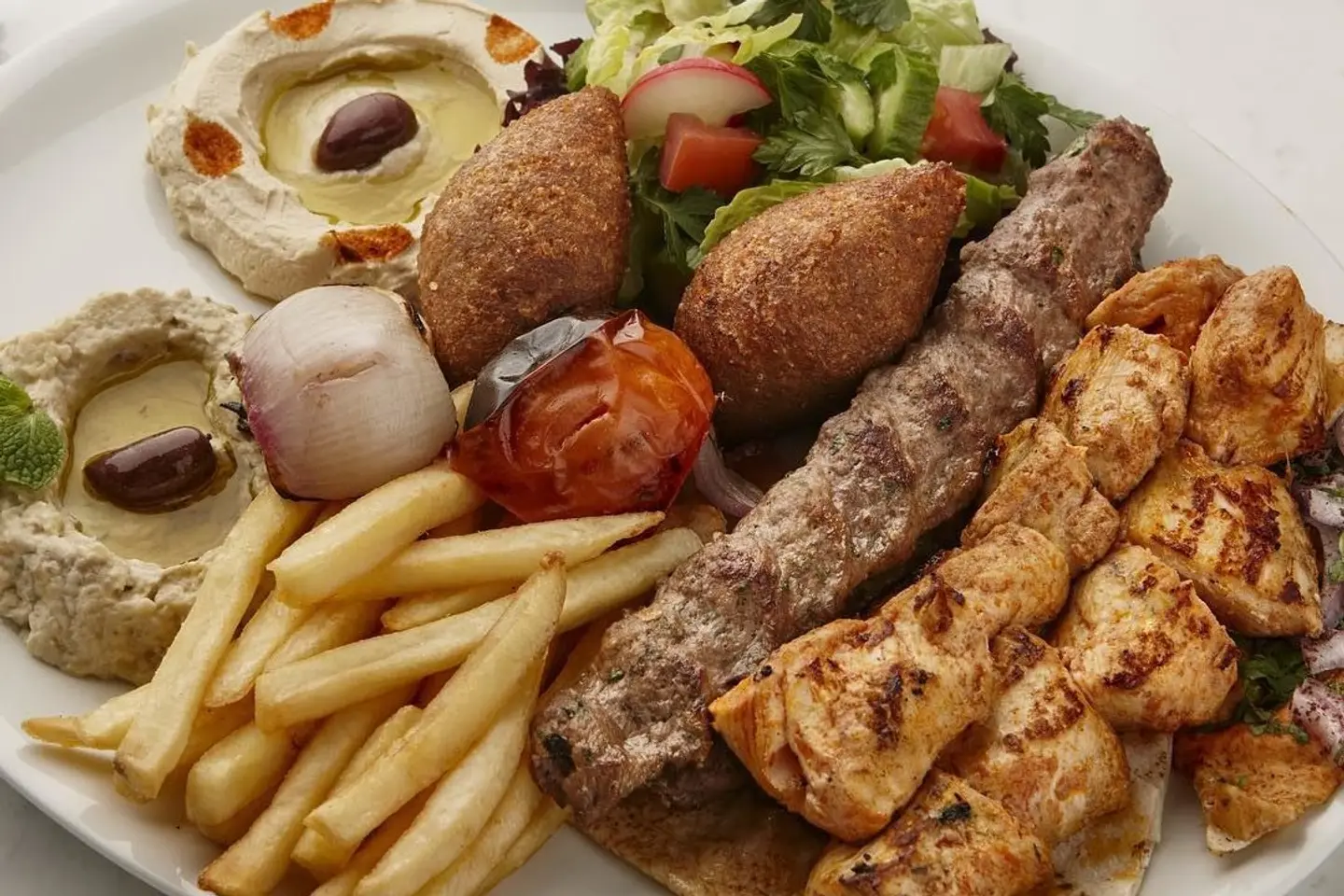 مشكل كباب دجاج ولحم
