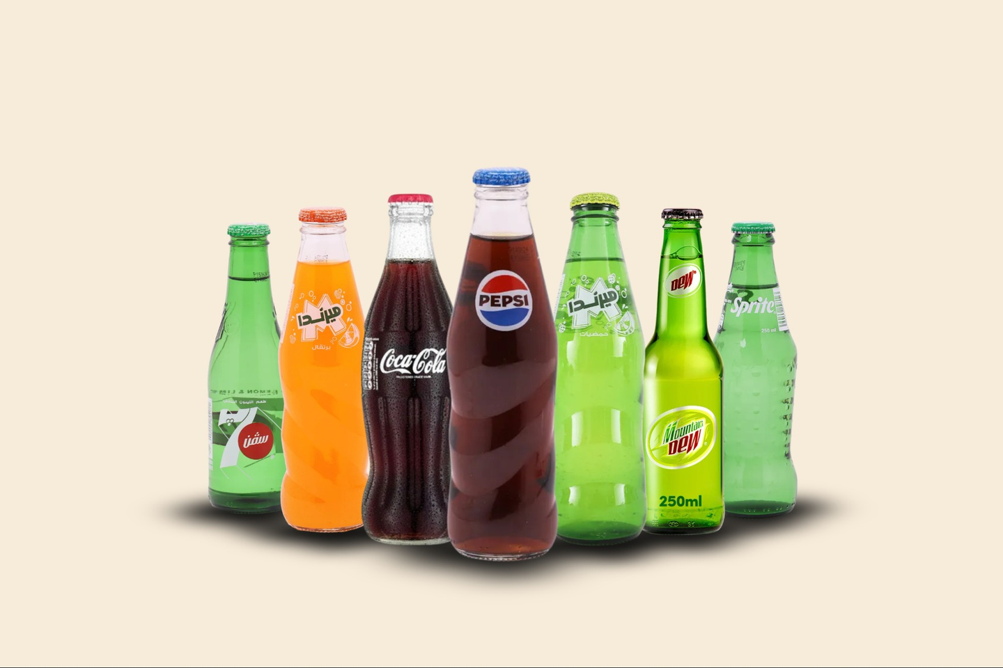 المشروبات الغازية - زجاج