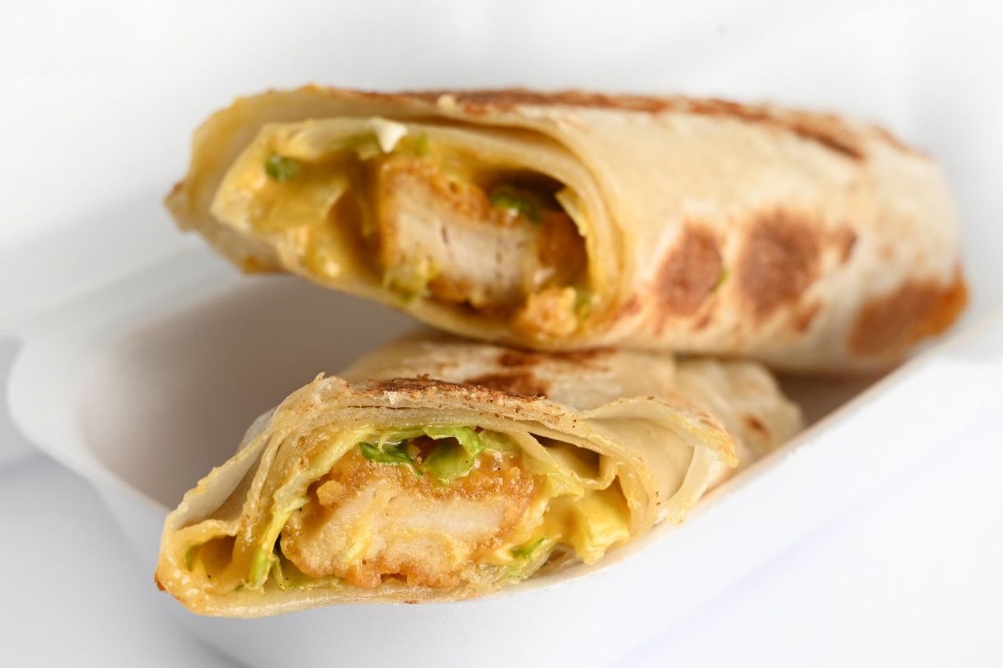 Strips Sandwich With Mutabbak Bread - Meal