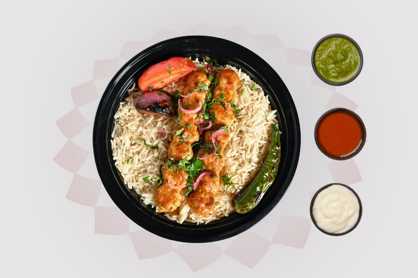 Kebab Chicken With Rice