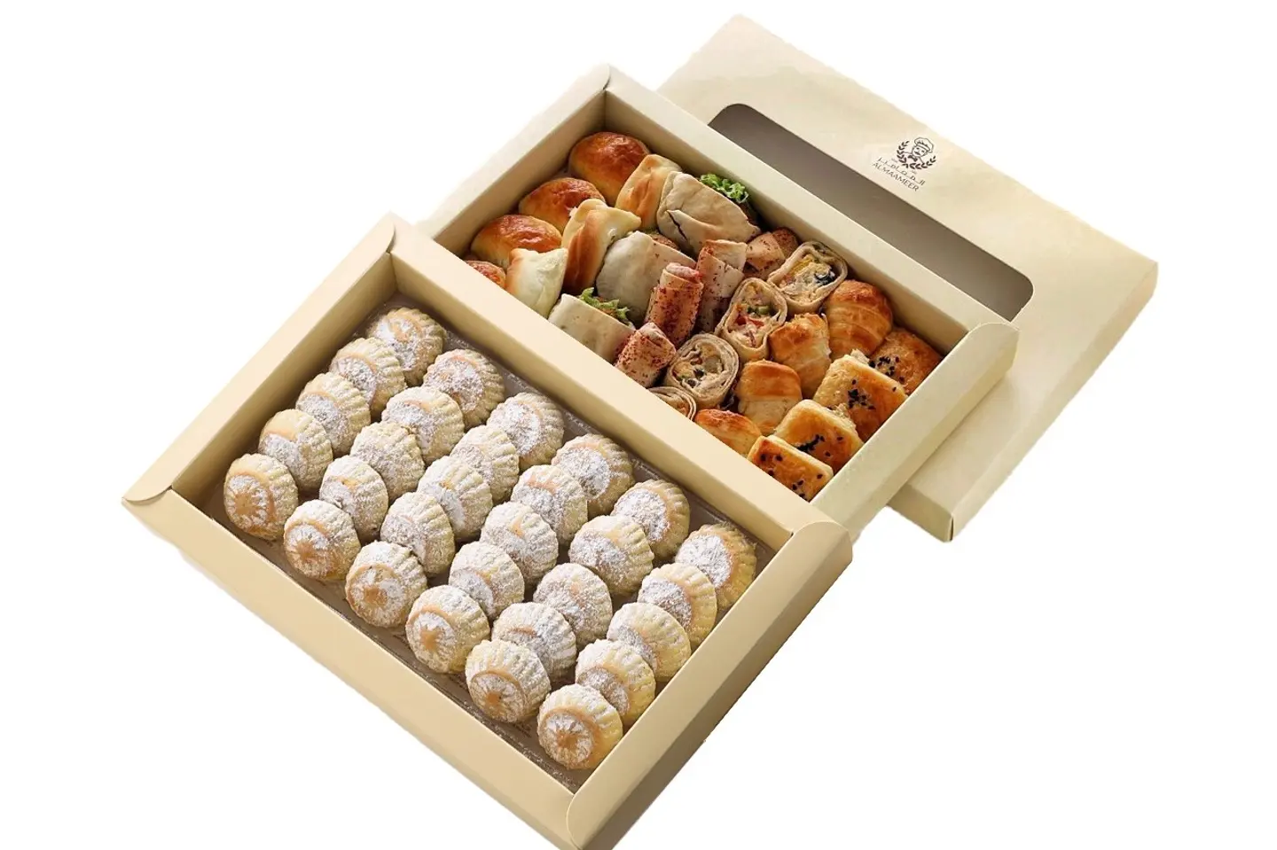 A Set Of Pastries And Date Cookies With Sugar
