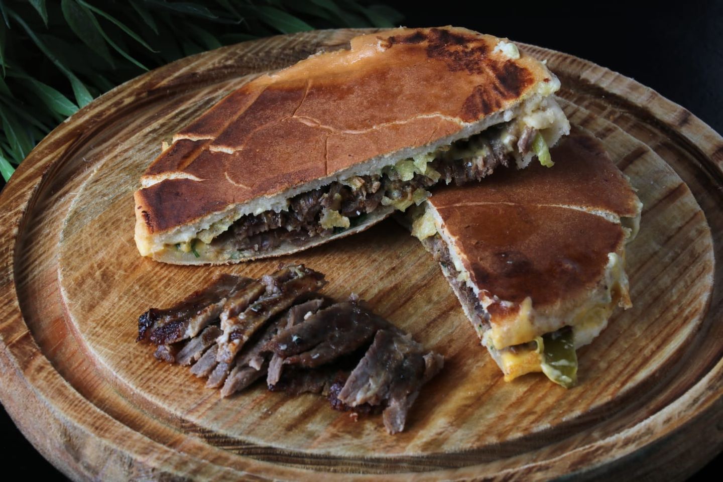 Beef Flat Shawarma With Cheese